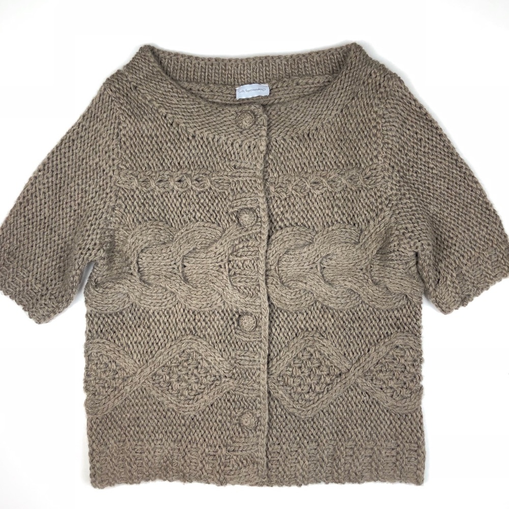NWT Soft Surroundings Chunky Cable Knit Sweater